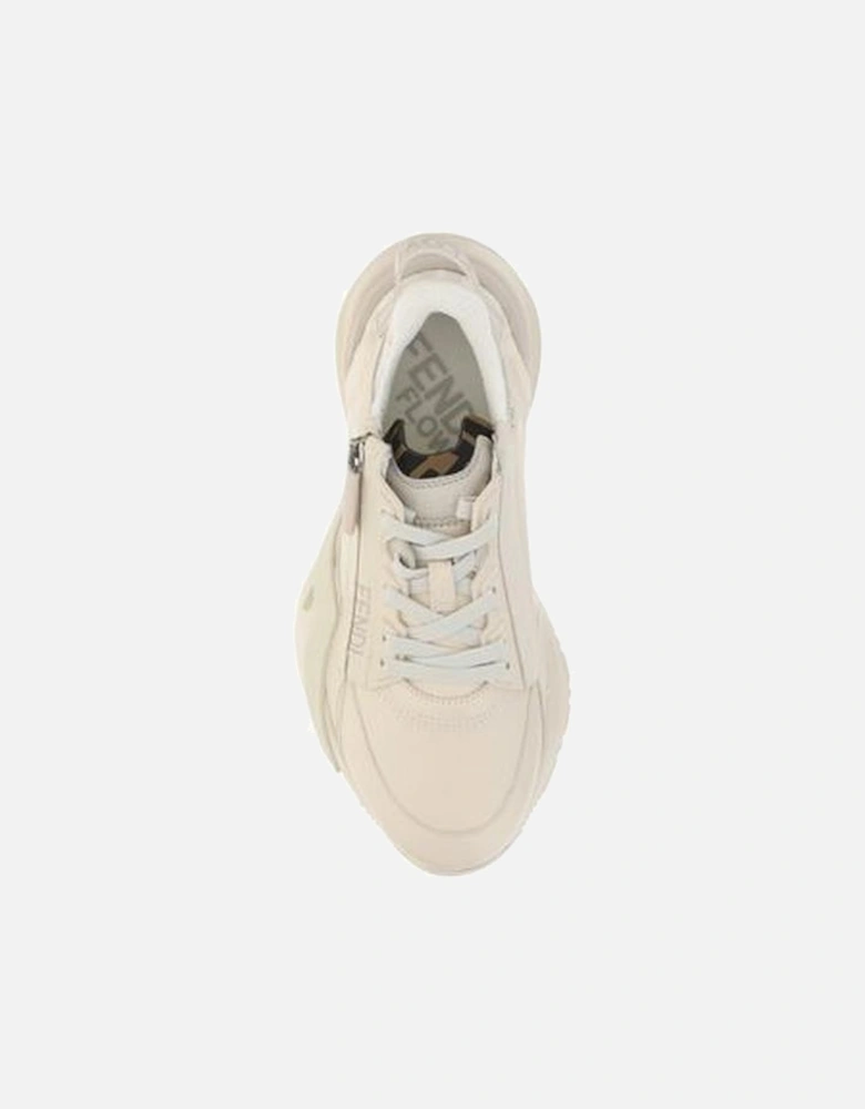 Flow Running Sneakers with Raised Sole and Geometric Eyelets Women -