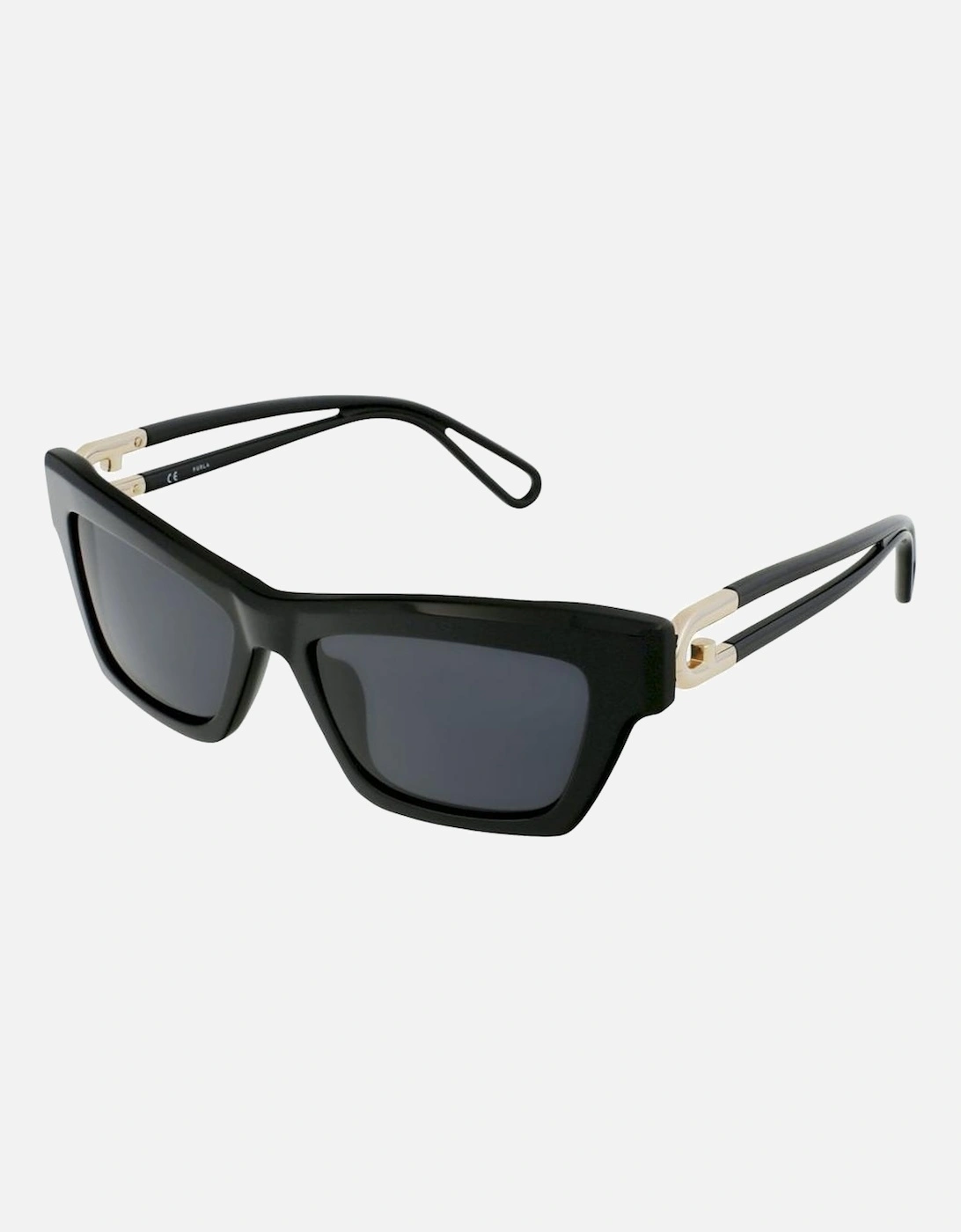 Cat-Eye Plastic Sunglasses Women - Black, 2 of 1