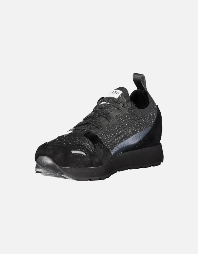 Laced Sports Shoe with Contrasting Details and Logo Print Women -