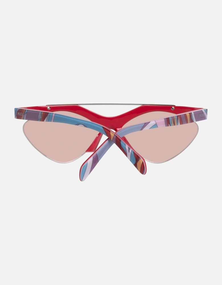 Metal Frame Cat Eye Sunglasses Women - Red