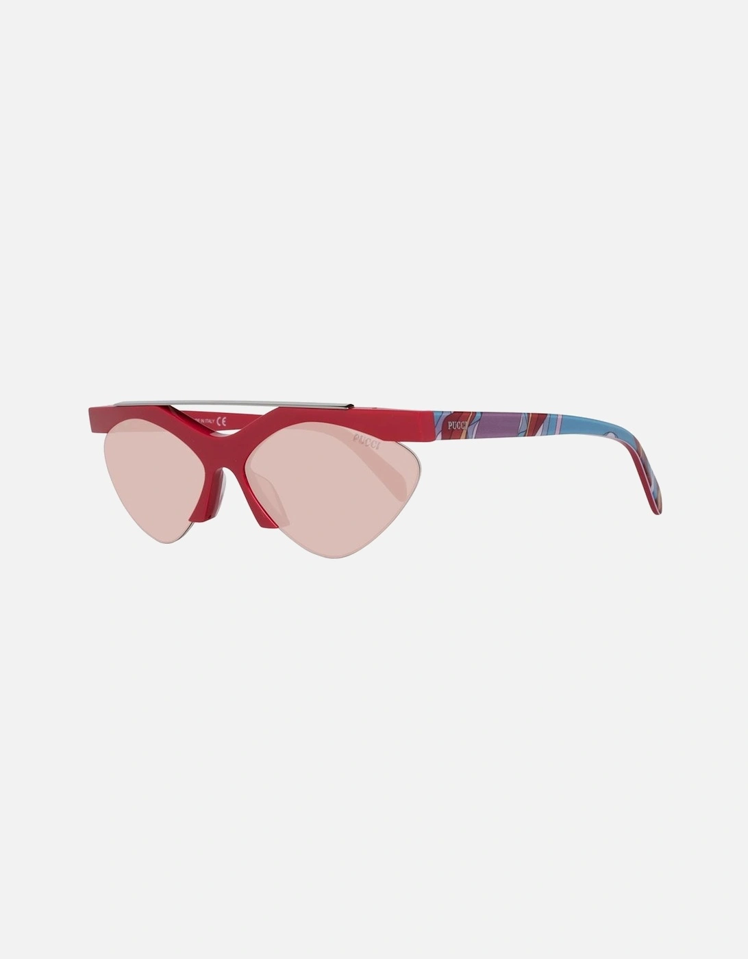 Metal Frame Cat Eye Sunglasses Women - Red, 4 of 3