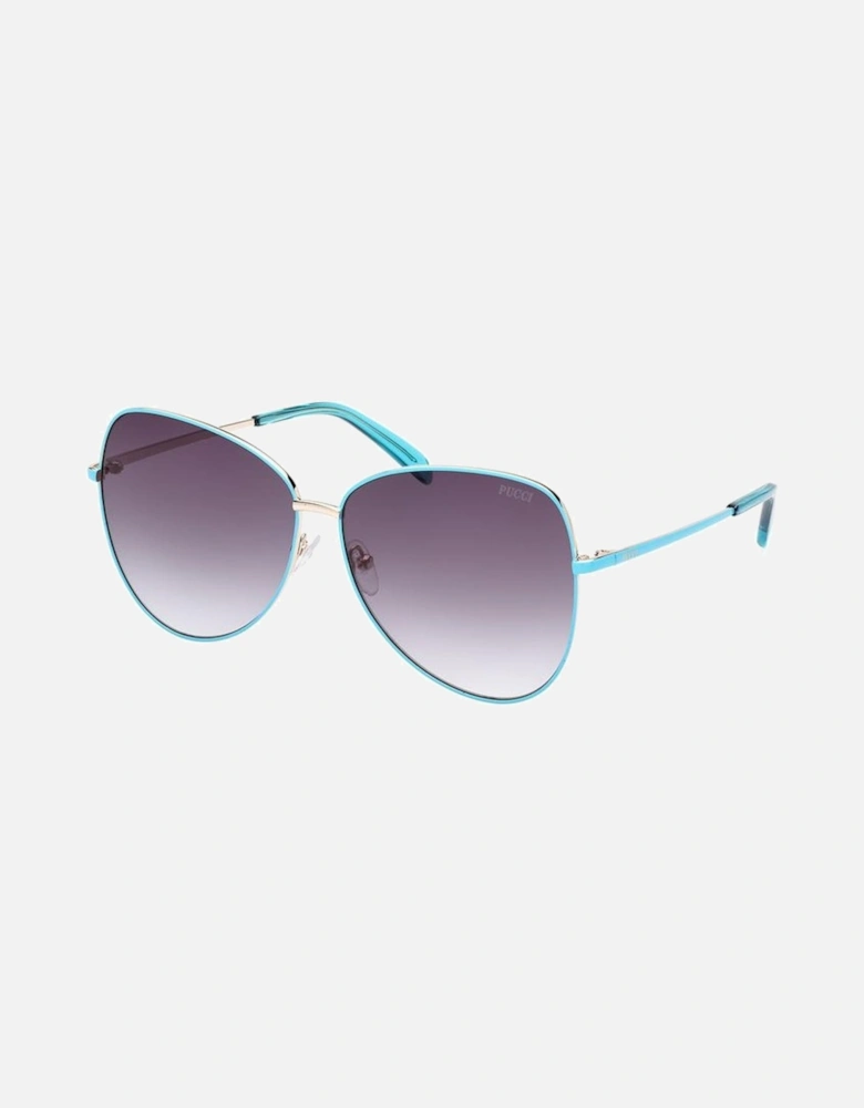 Metal Frame Degraded Category 3 Sunglasses Women - Brown