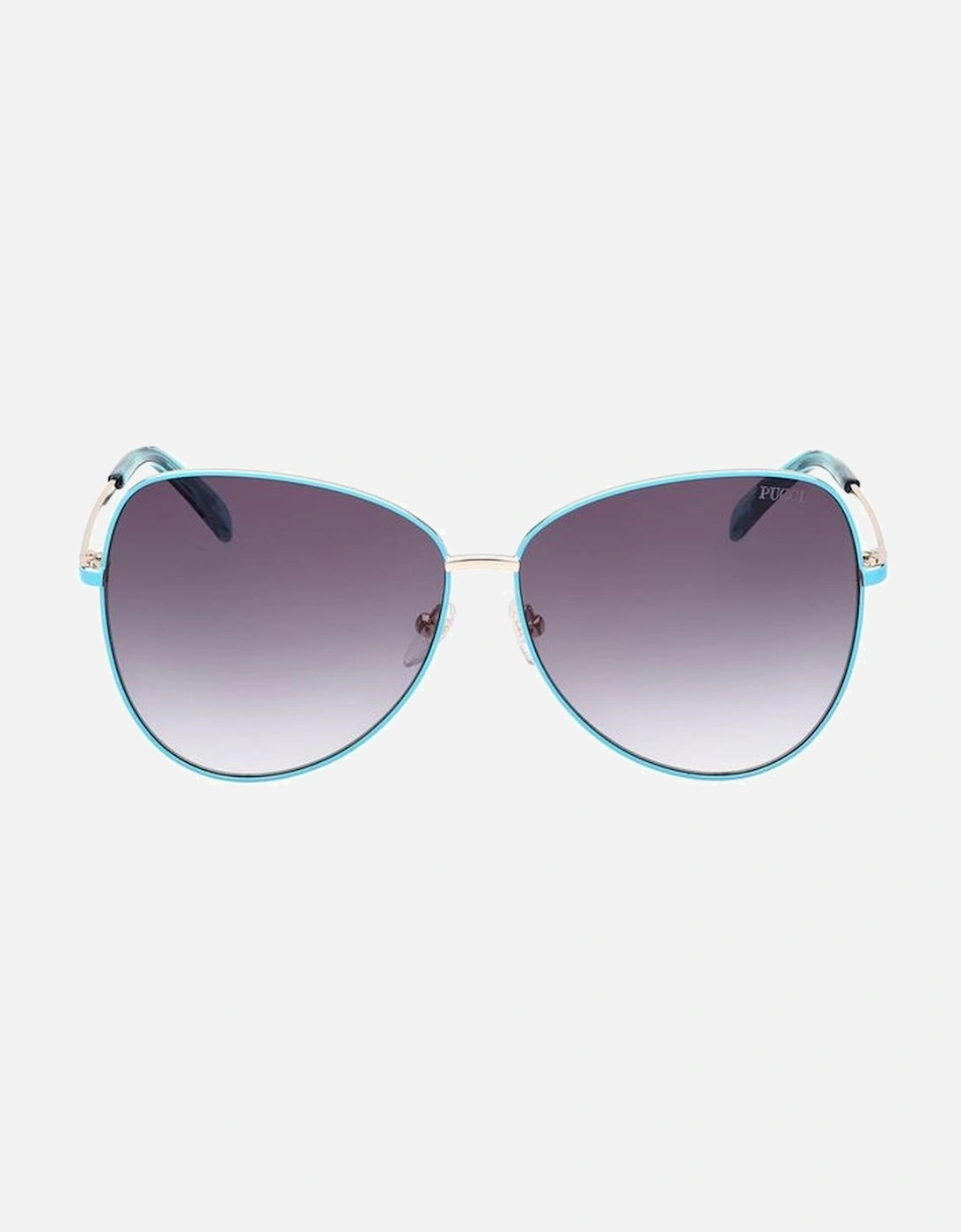Metal Frame Degraded Category 3 Sunglasses Women - Brown