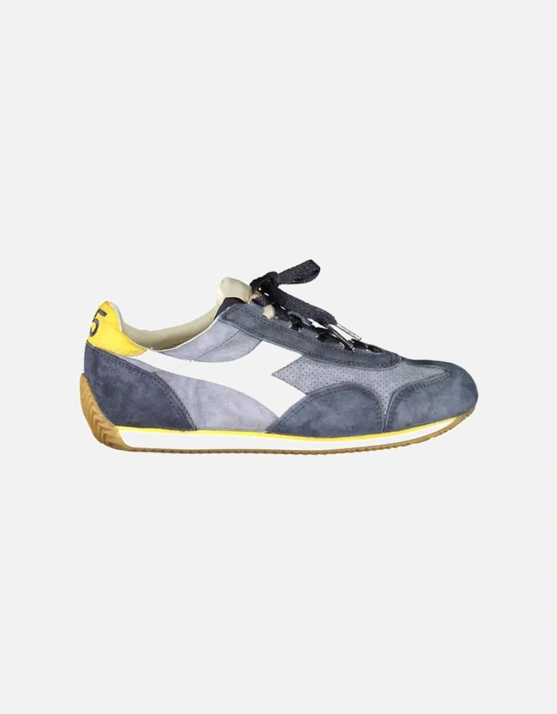Laced Sports Shoes with Contrast Sole and Logo Women - Blue Sneakers