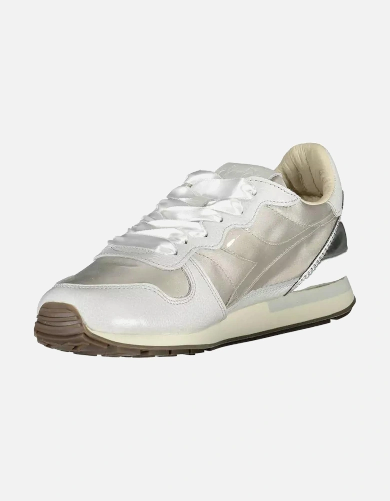 Laced Sports Shoe with Contrasting Details and Logo Women - Gray
