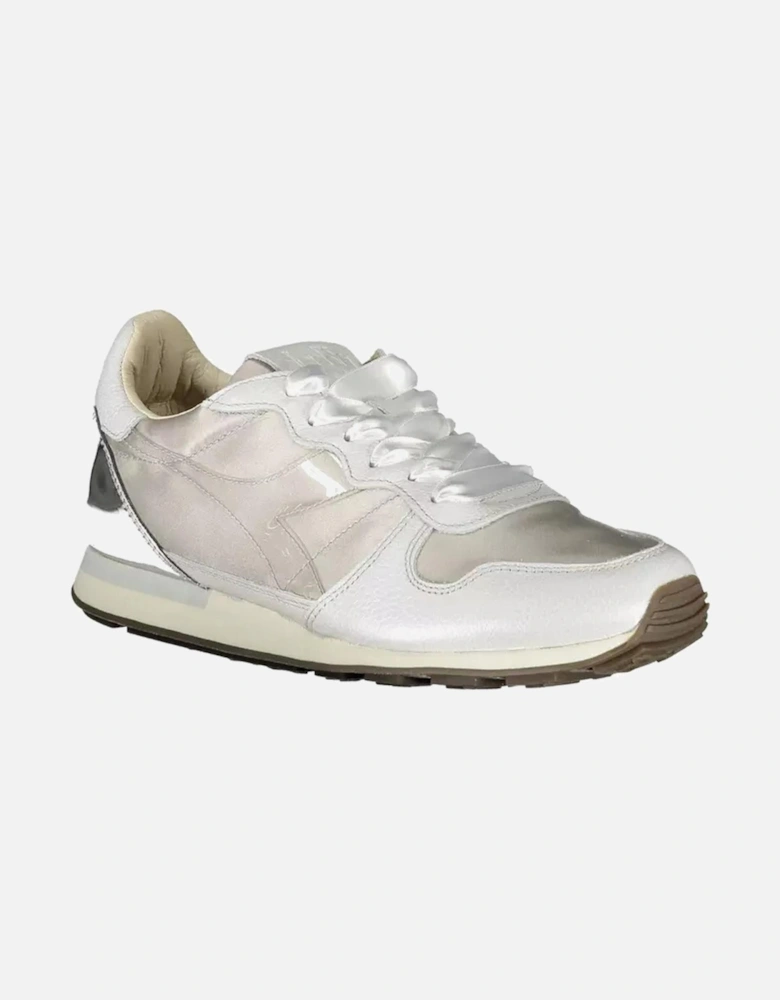Laced Sports Shoe with Contrasting Details and Logo Women - Gray