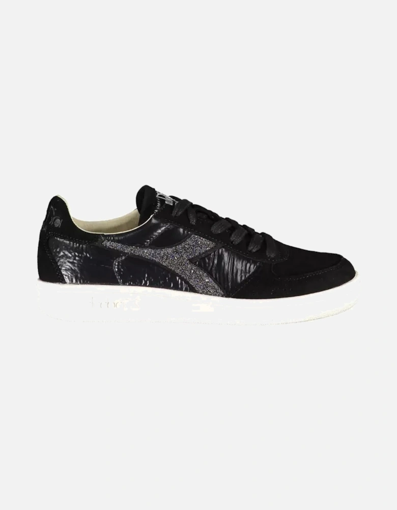 Contrasting Lace-Up Sports Shoe with Swarovski Crystal Inserts Women -