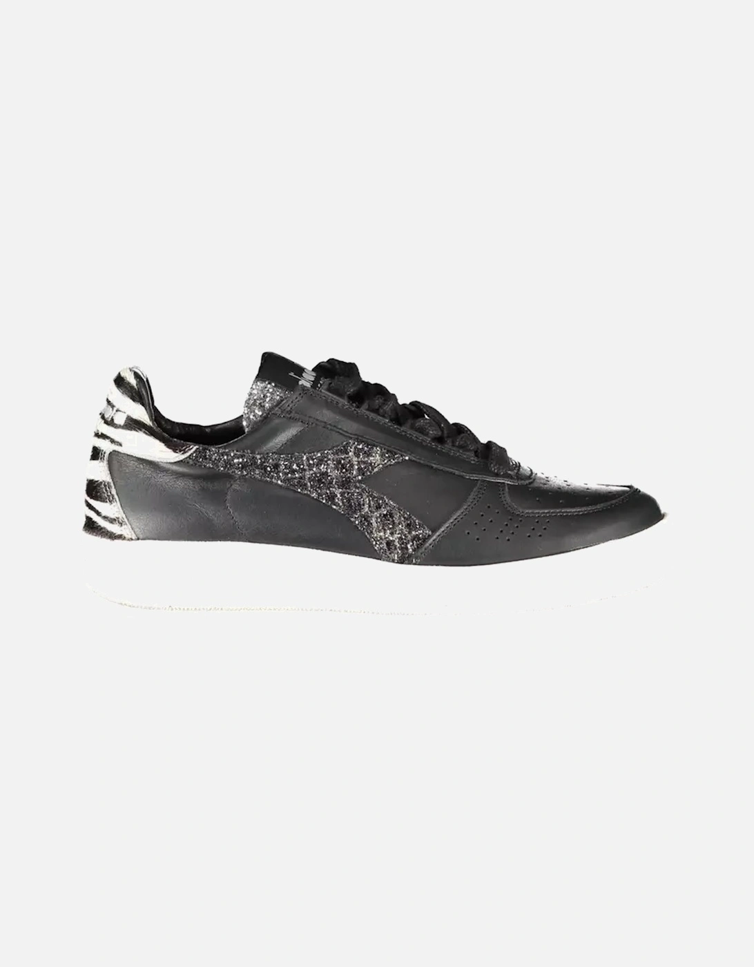 Lace-Up Sports Shoe with Contrasting Details and Logo Women - Black, 4 of 3
