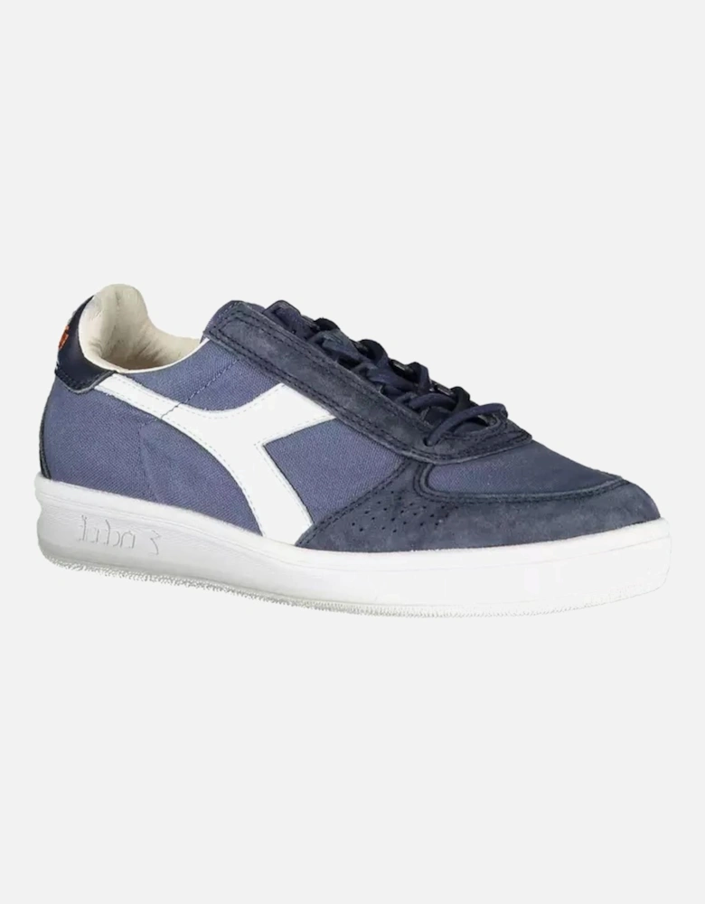 Contrasting Lace-Up Sports Shoe with Logo Women - Blue Sneakers