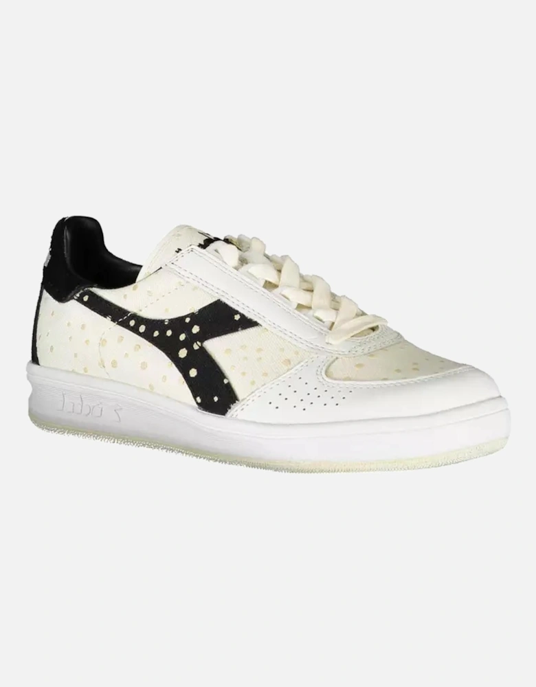 Laced Sports Shoe with Contrasting Details and Logo Women - White