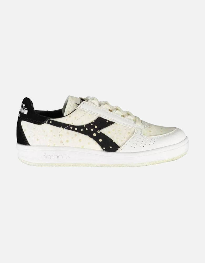 Laced Sports Shoe with Contrasting Details and Logo Women - White