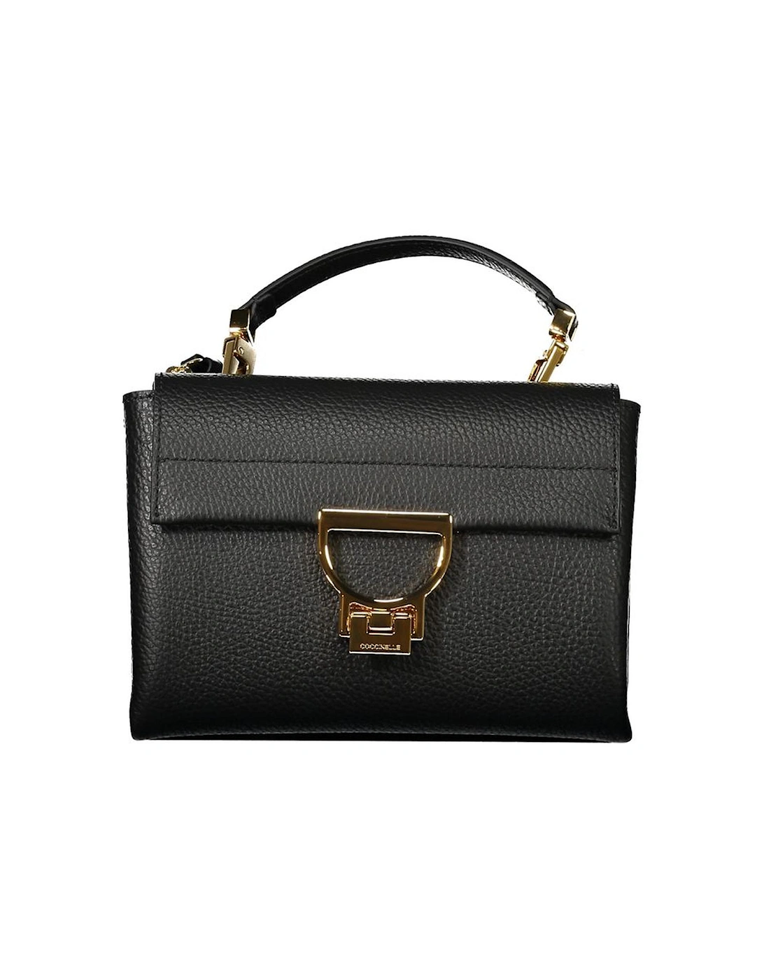Leather Arlettis Bag with Adjustable Strap Women - Black Handbags, 4 of 3
