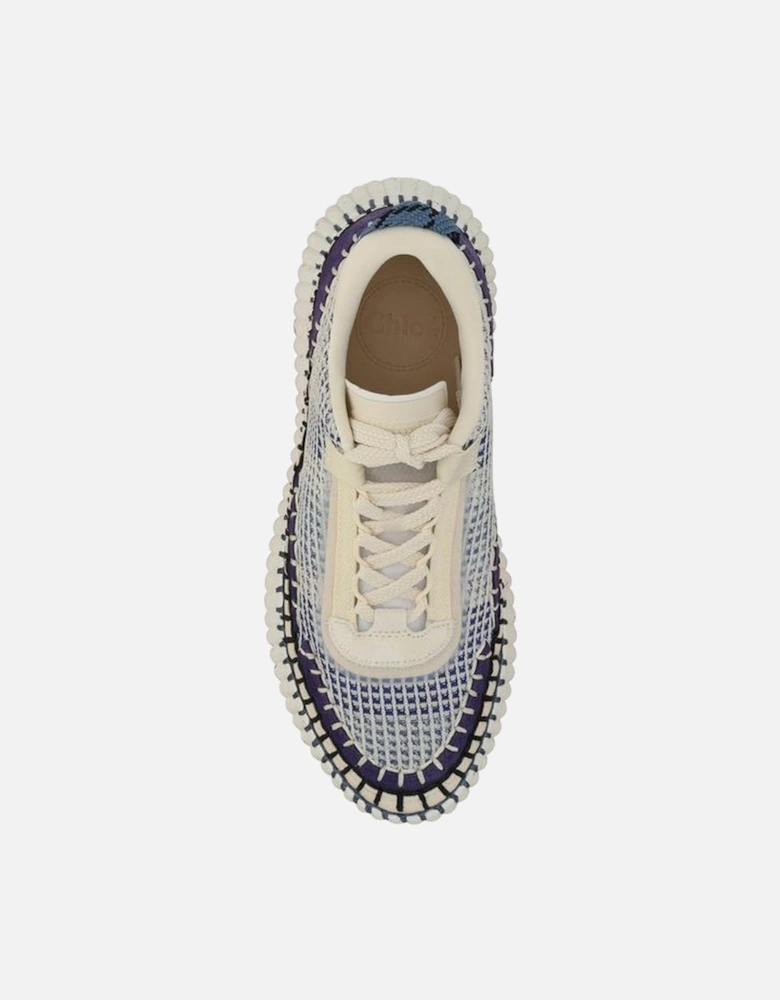 Nama Lace-Up Mesh Sneakers with Textured Sole Women - Multicolor