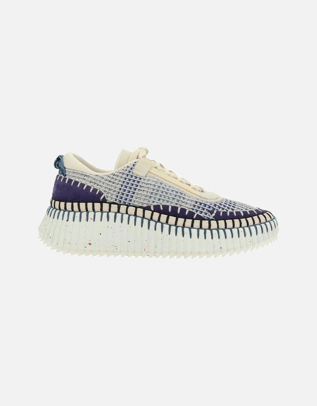 Nama Lace-Up Mesh Sneakers with Textured Sole Women - Multicolor, 5 of 4
