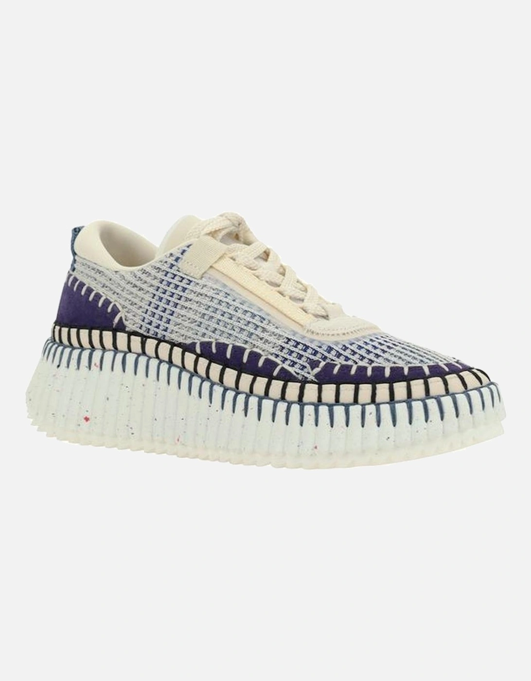 Nama Lace-Up Mesh Sneakers with Textured Sole Women - Multicolor