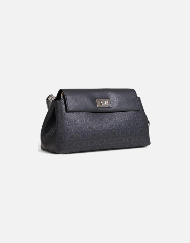 Recycled Polyester Quilted Tote Bag Women - Black Handbags