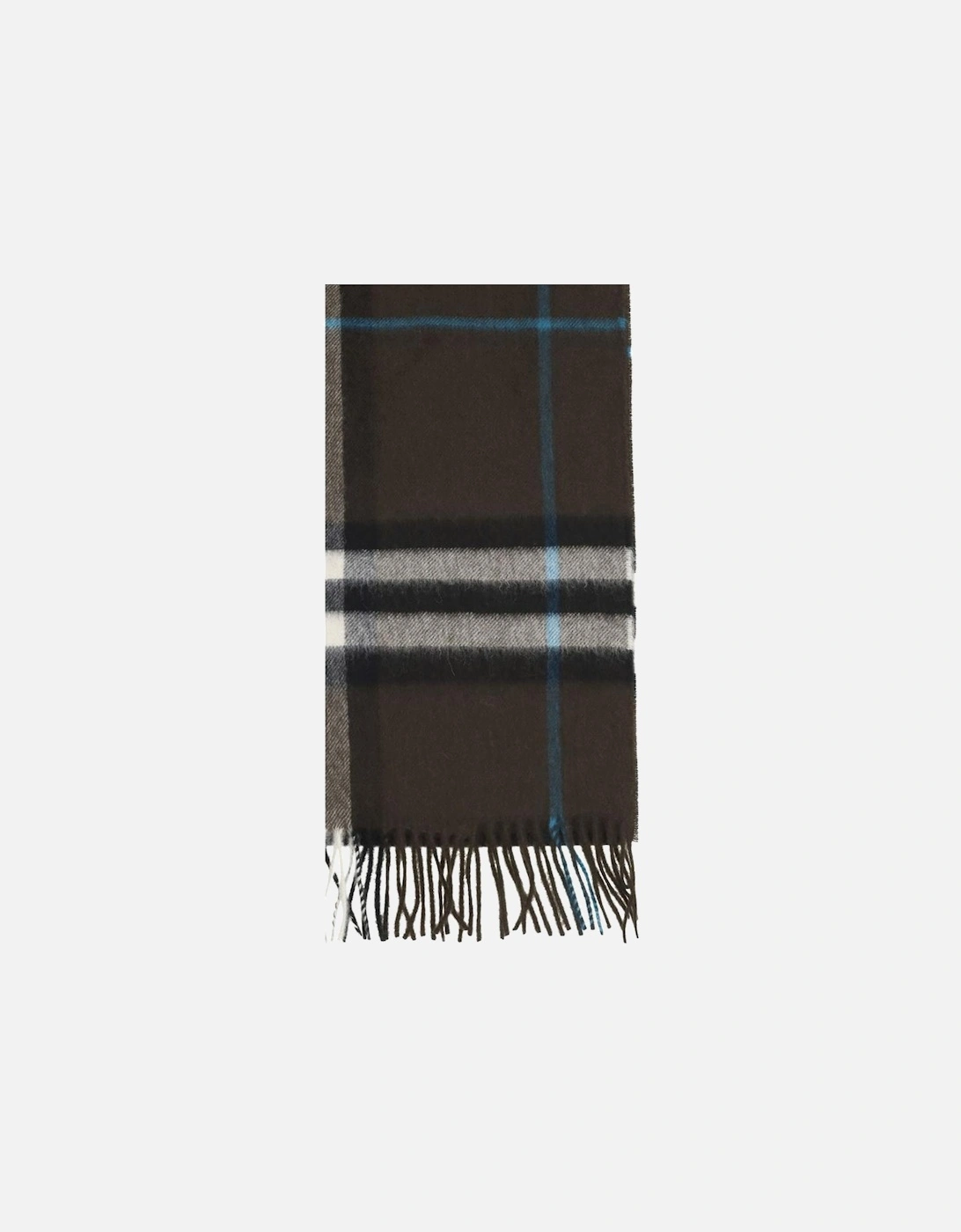 Archive Check Scarf with Frayed Edge Women - Brown Scarves