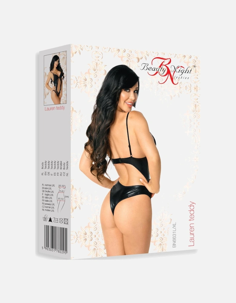Seductive Teddy Lace by Women - Black Teddies