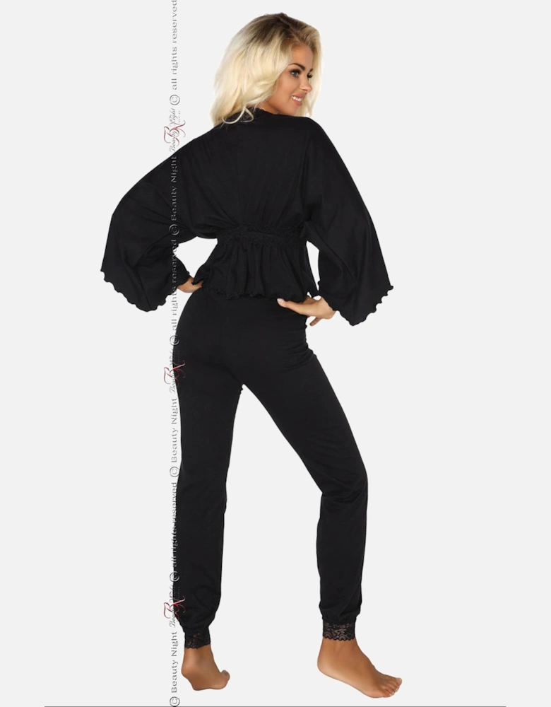 Lace nightwear by Women - Black Pyjamas
