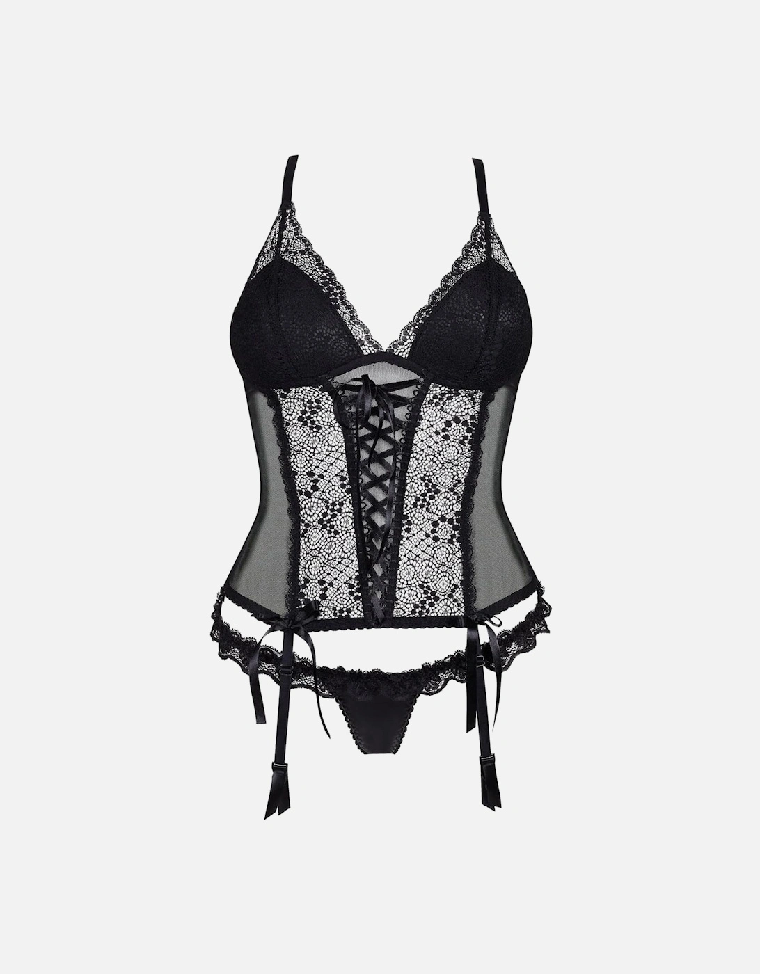 Elegant Corset Lace by Women - Black