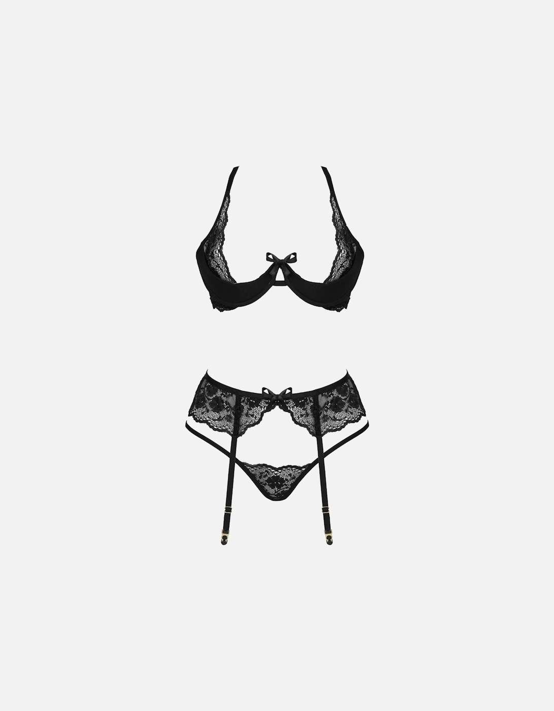 BN Rose Set Black Women Bras