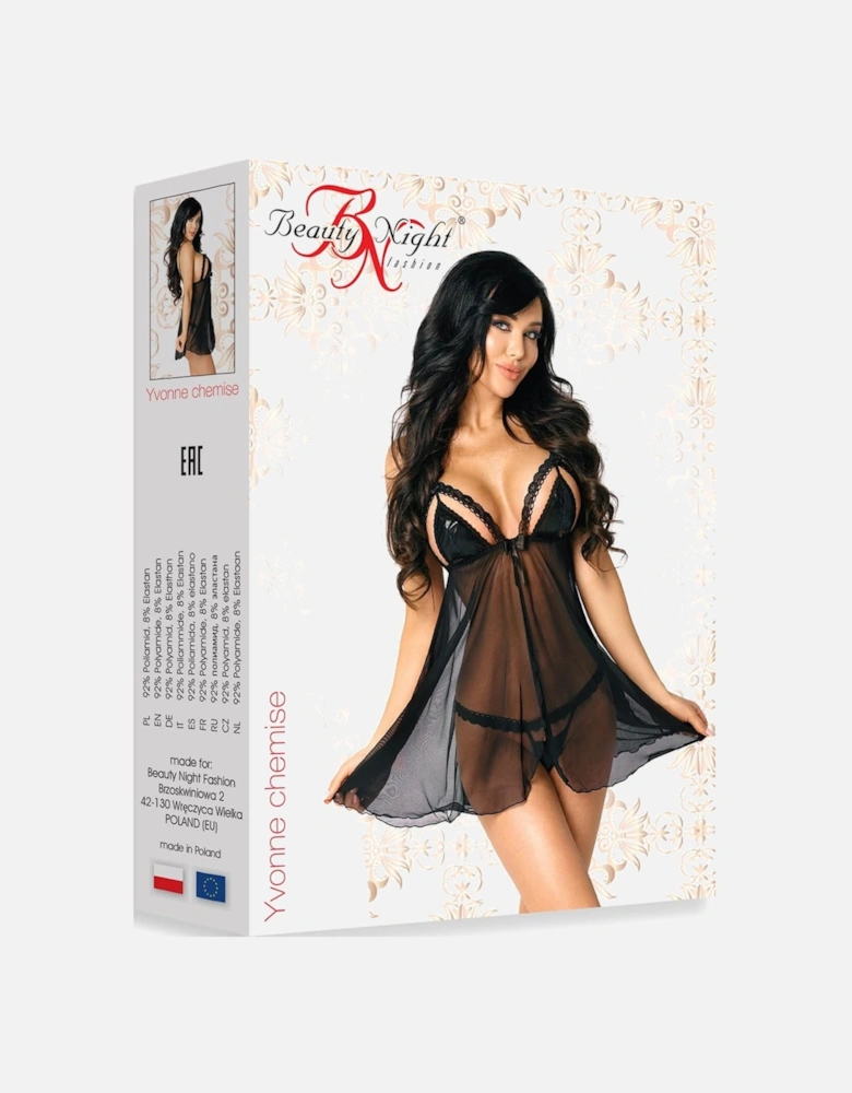 BN Yvonne Chemise Black Women Babydolls