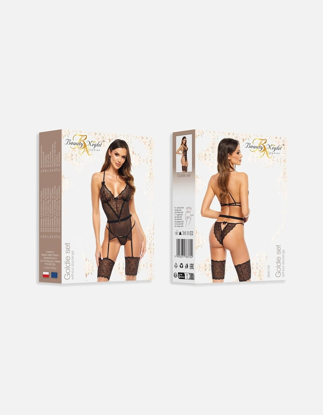 Lingerie Set Lace Mesh by Women - Black Lingerie Sets