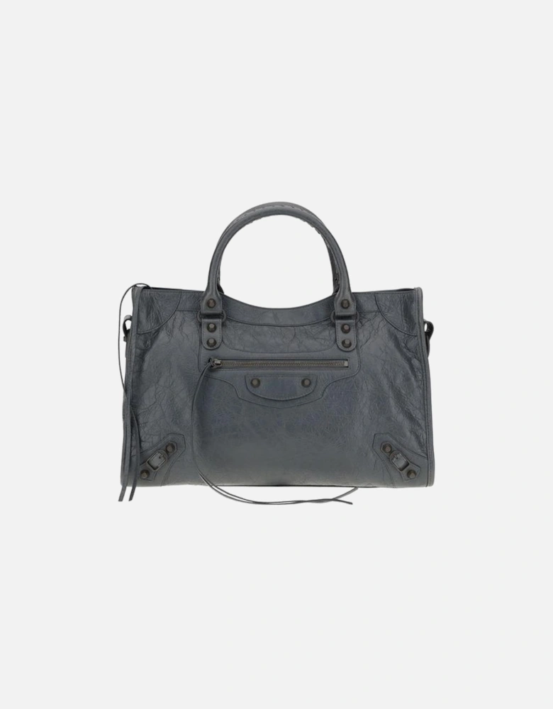 Le City Medium Shoulder Bag with Brass Trim Women - Black