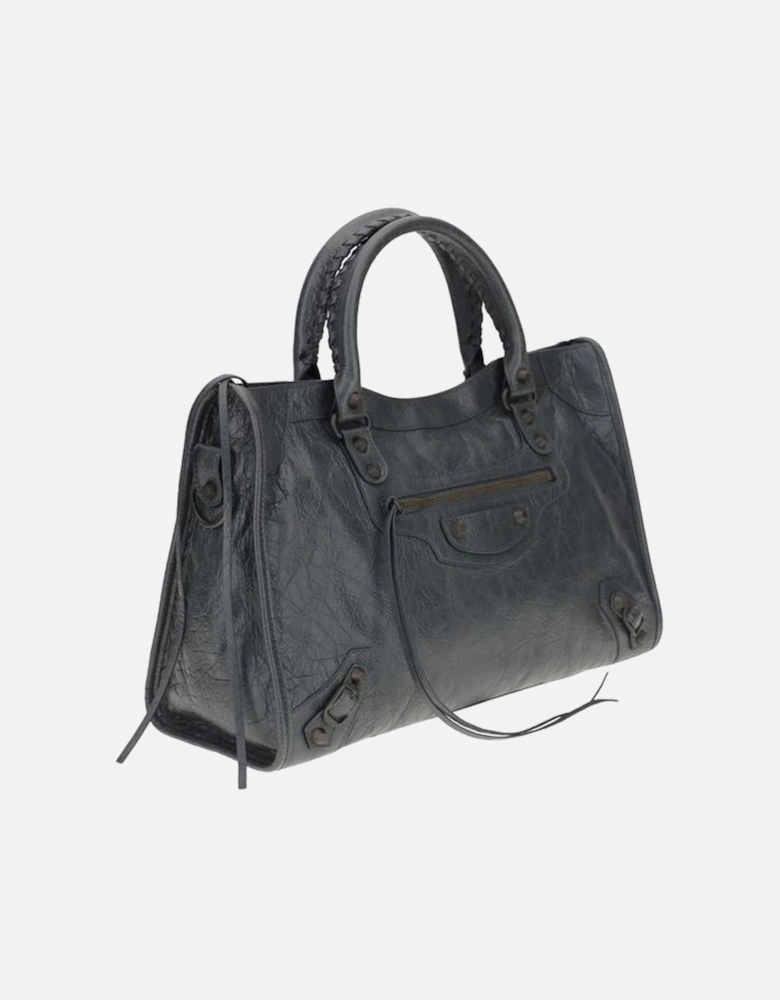 Le City Medium Shoulder Bag with Brass Trim Women - Black