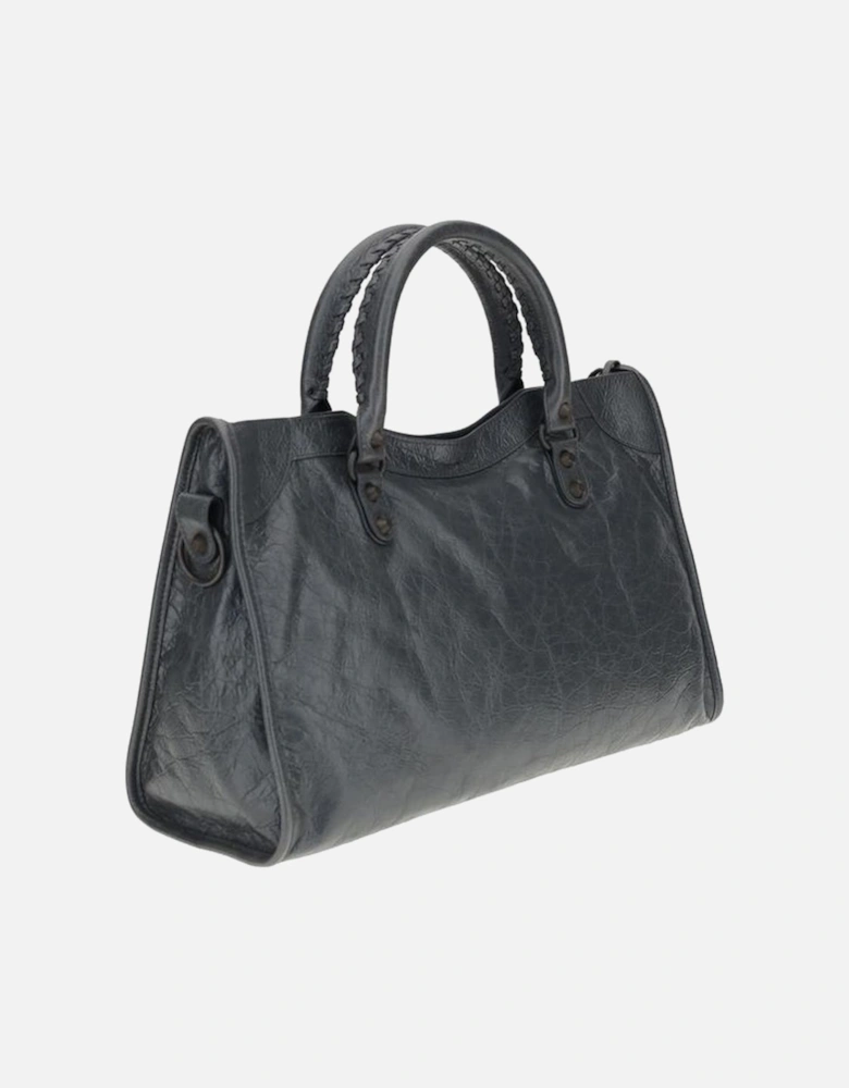 Le City Medium Shoulder Bag with Brass Trim Women - Black