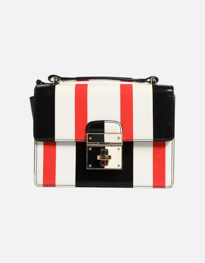 Leather Crossbody Bag with Gold-Tone Hardware Women - Multicolor