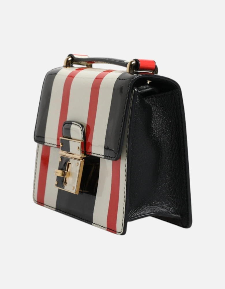 Leather Crossbody Bag with Gold-Tone Hardware Women - Multicolor