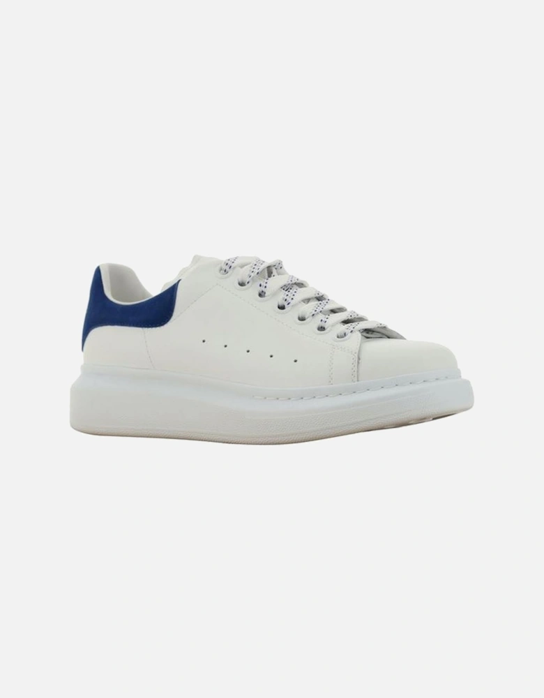 Calfskin Lace-Up Sneakers with Suede Detail Women - White