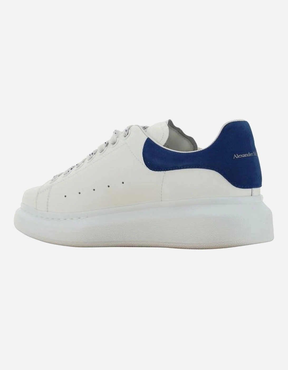 Calfskin Lace-Up Sneakers with Suede Detail Women - White