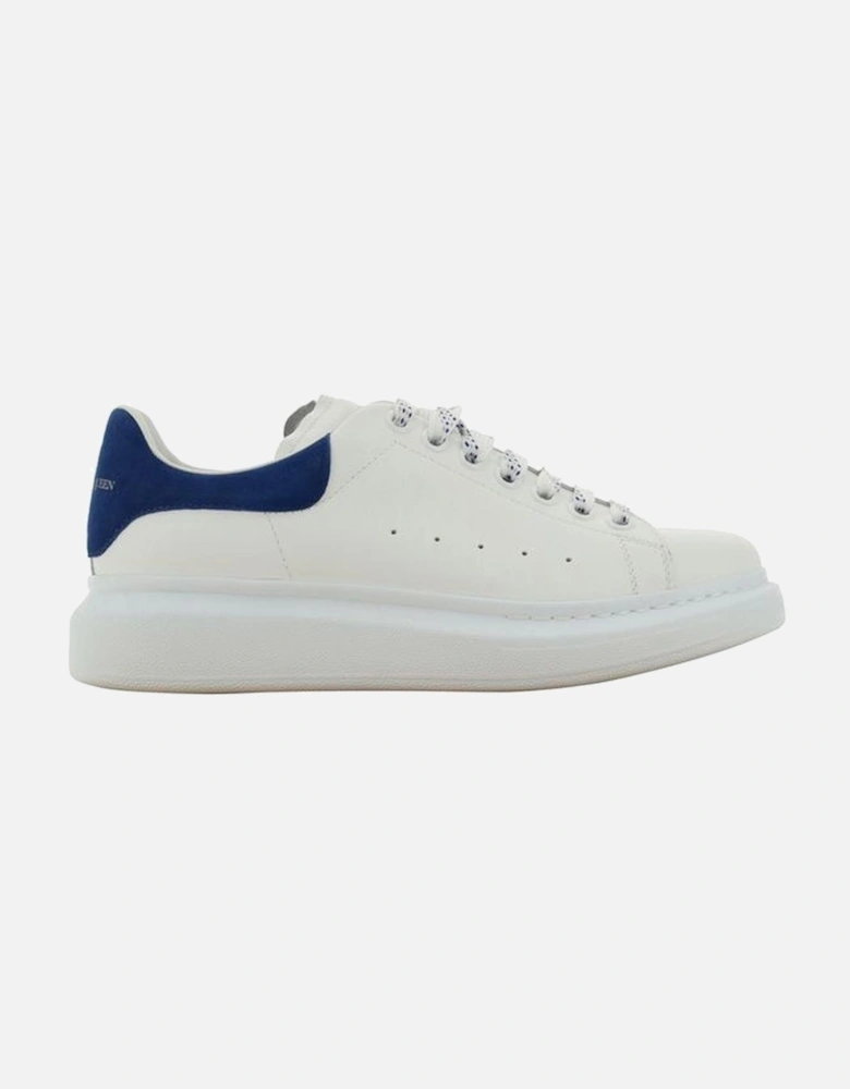 Calfskin Lace-Up Sneakers with Suede Detail Women - White