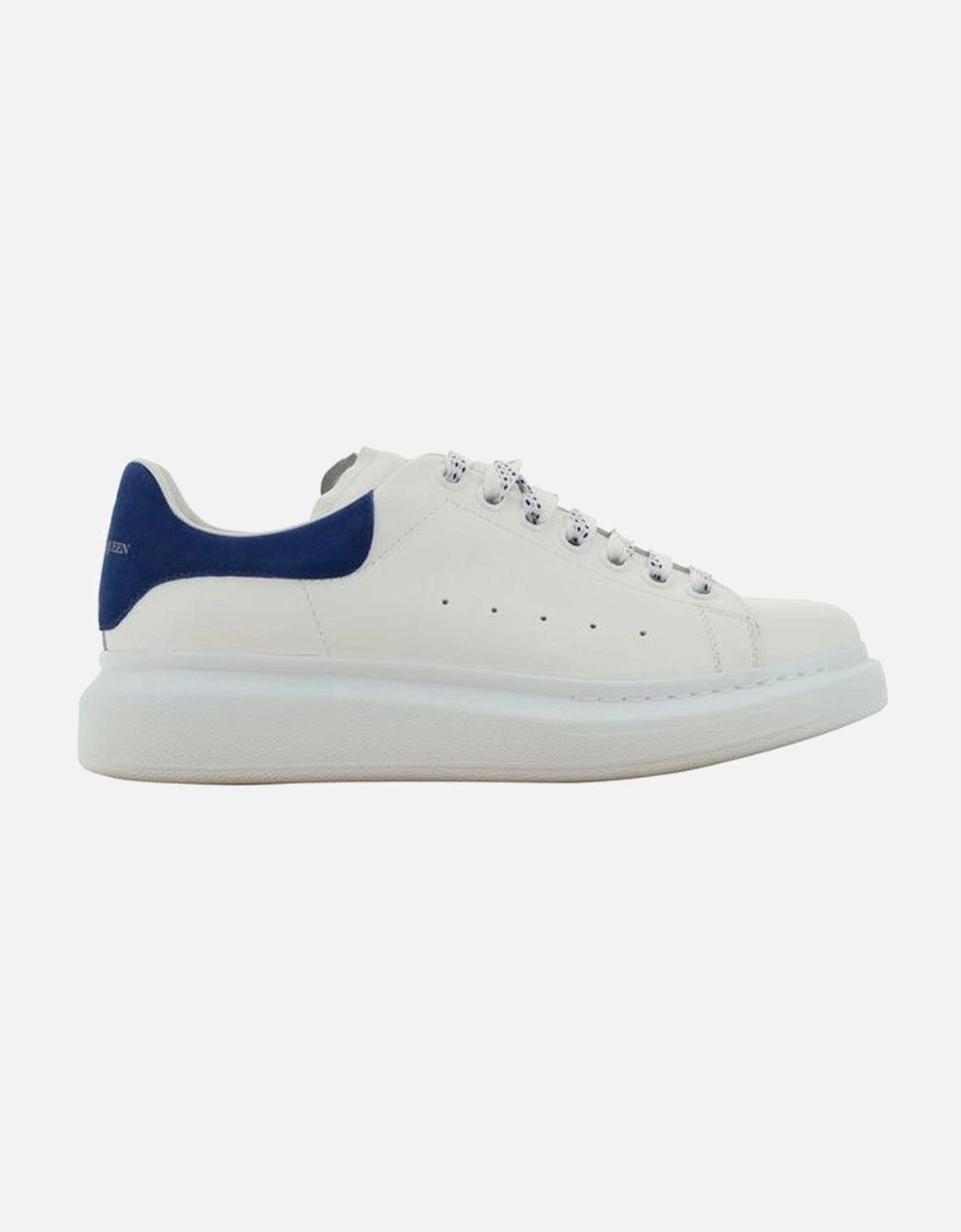 Calfskin Lace-Up Sneakers with Suede Detail Women - White, 5 of 4