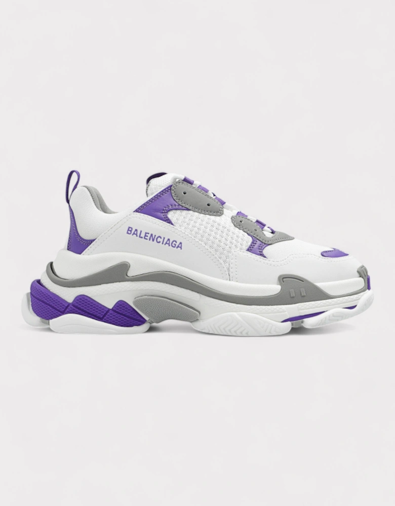 Triple S Wmns White Purple