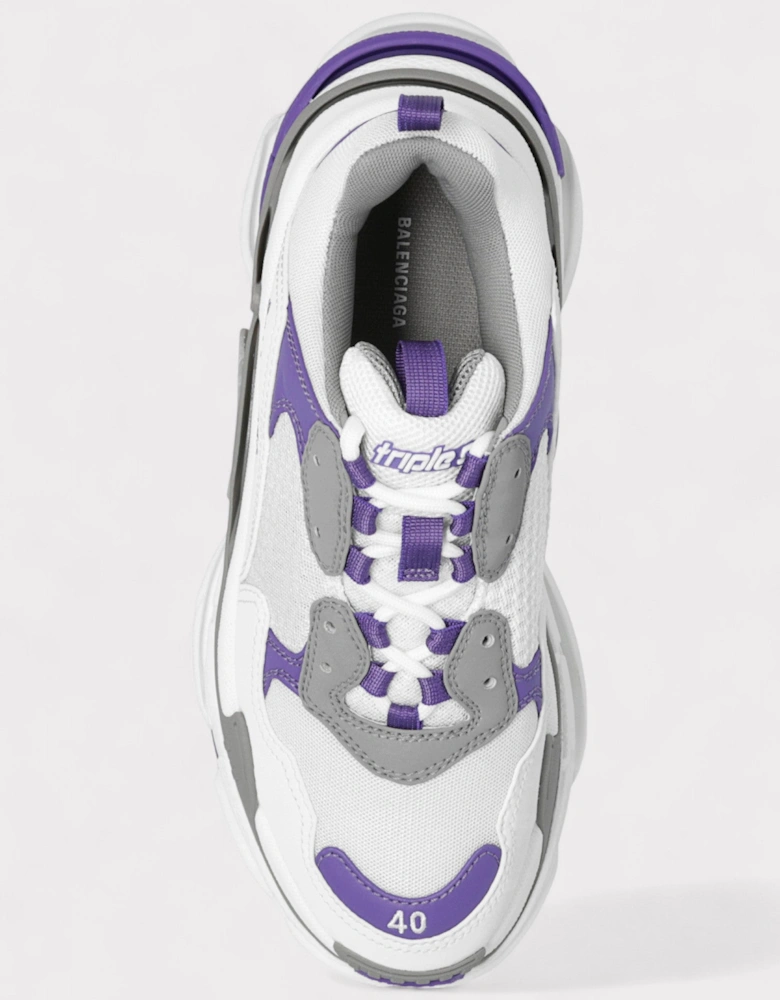 Triple S Wmns White Purple