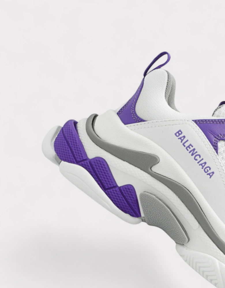 Triple S Wmns White Purple