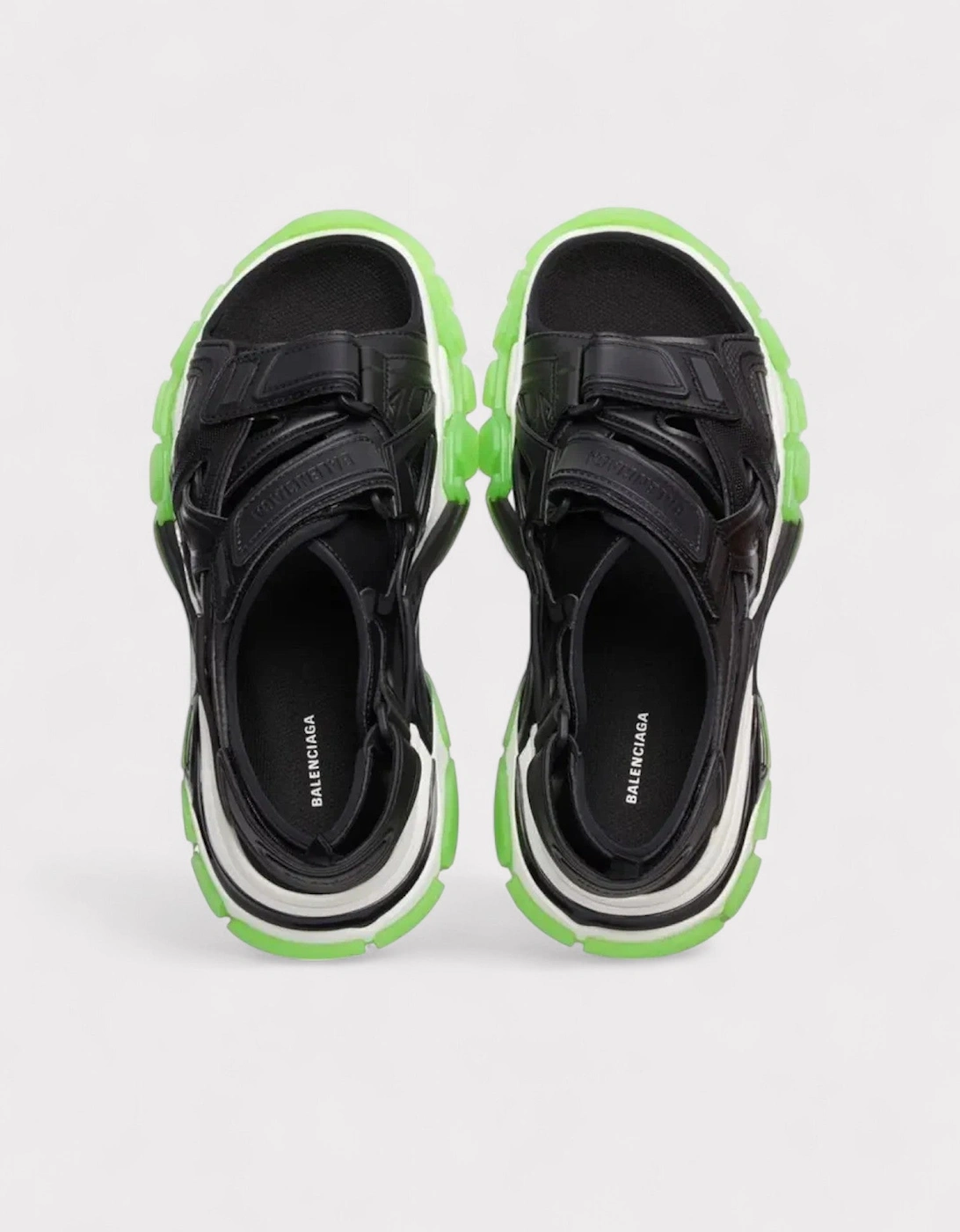 Track Sandals Clearsole Black Green