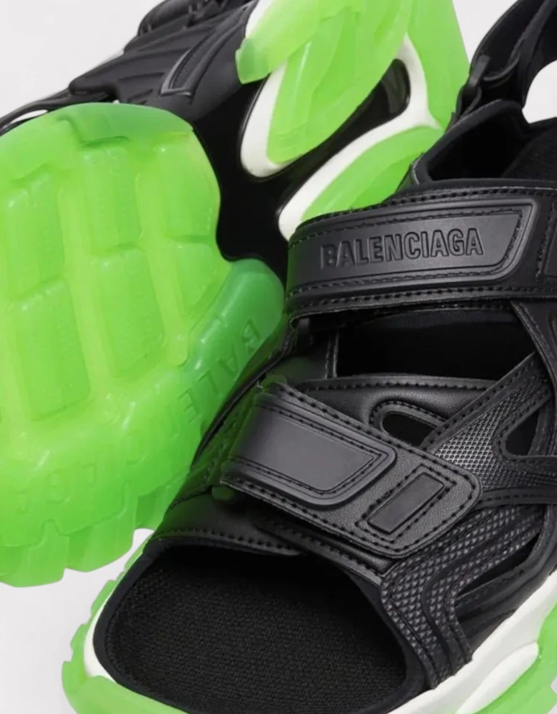 Track Sandals Clearsole Black Green