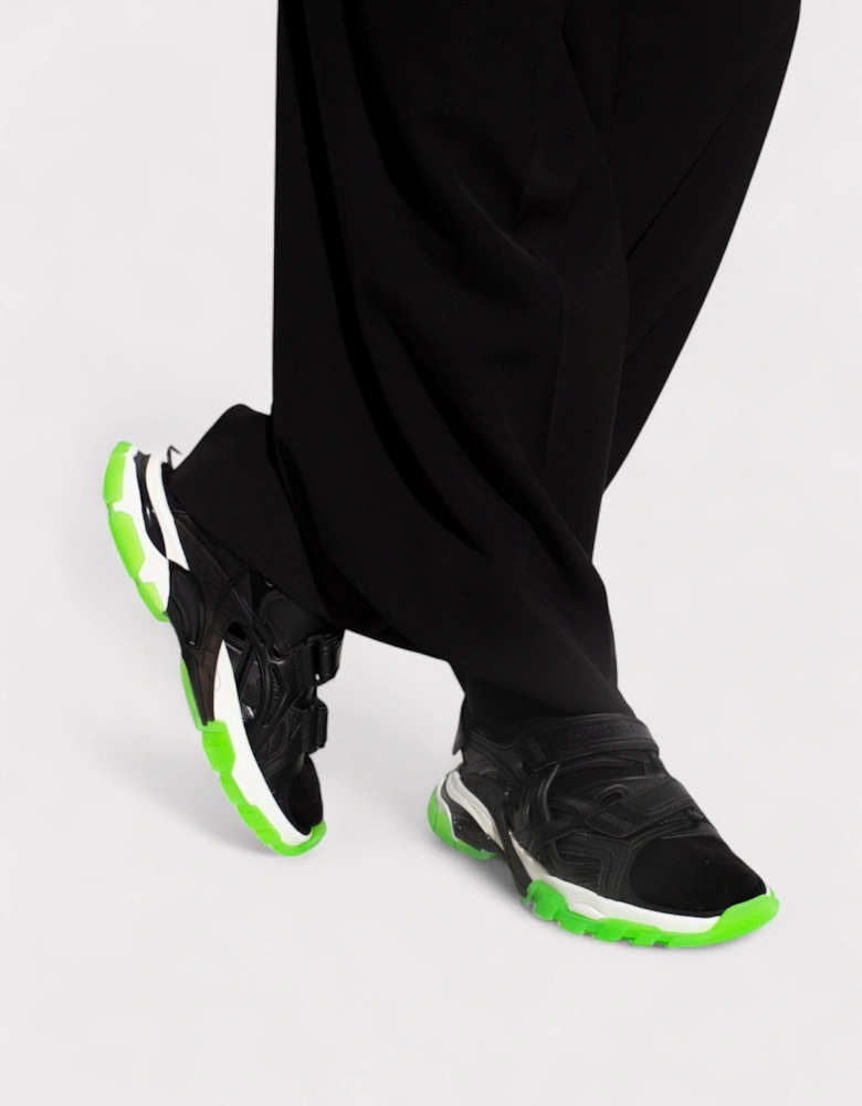 Track Sandals Clearsole Black Green