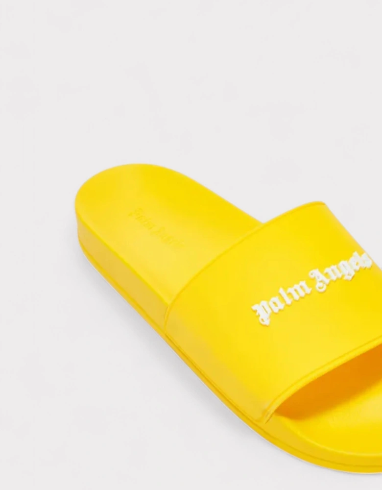 Logo Embossed Sliders Yellow