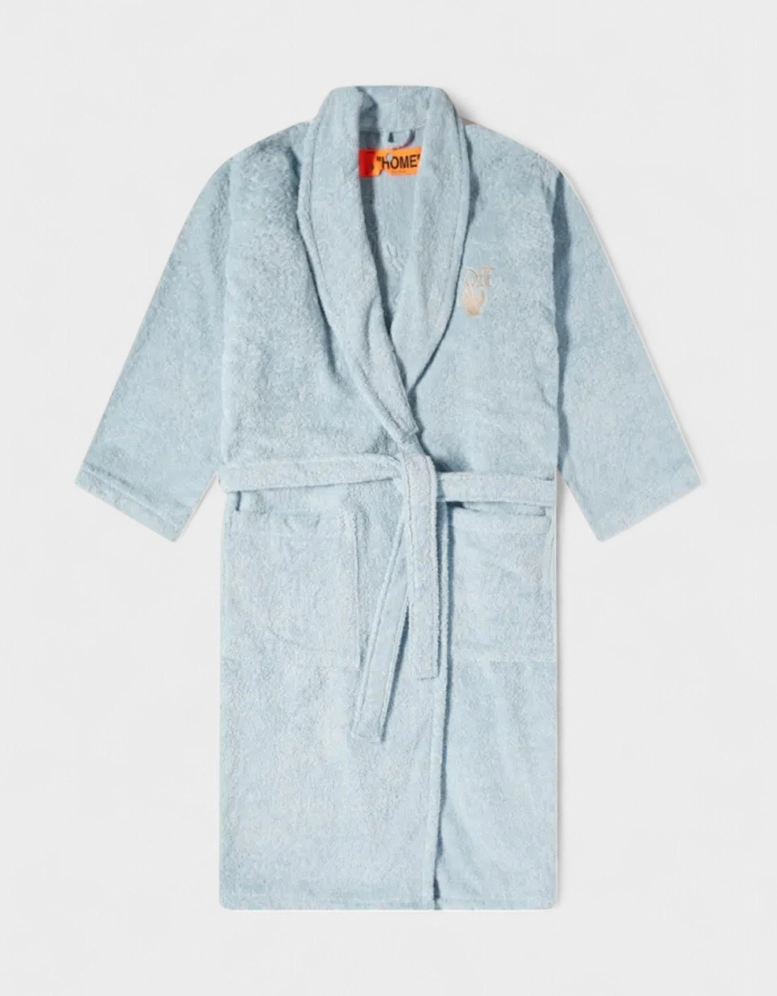 Arrow Leaves Logo Bathrobe Baby Blue, 5 of 4