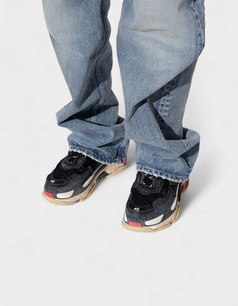 Wmns Triple S Sneaker 'DIY - Black Red'