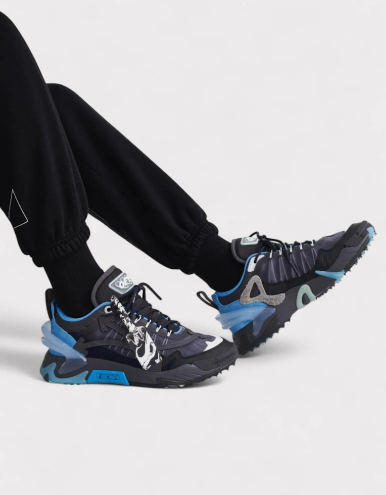 Odsy 2000 Blue Black Trainers