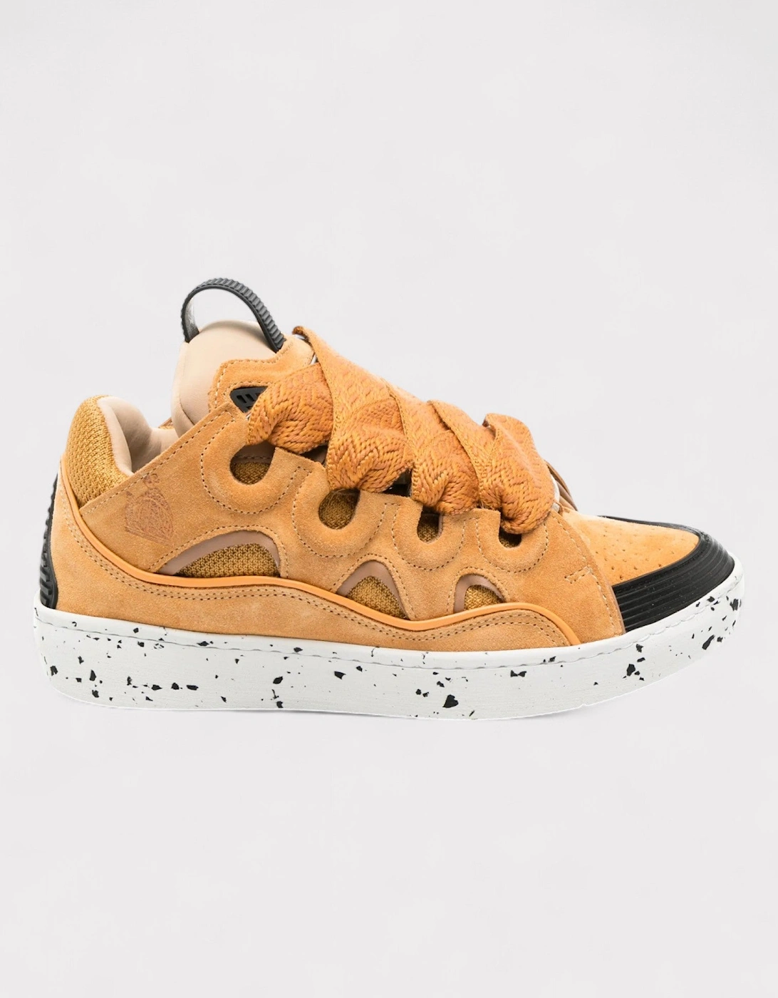 Lanvin Men's Lanvin Curb Oversized Sneakers Honey Orange - Brown