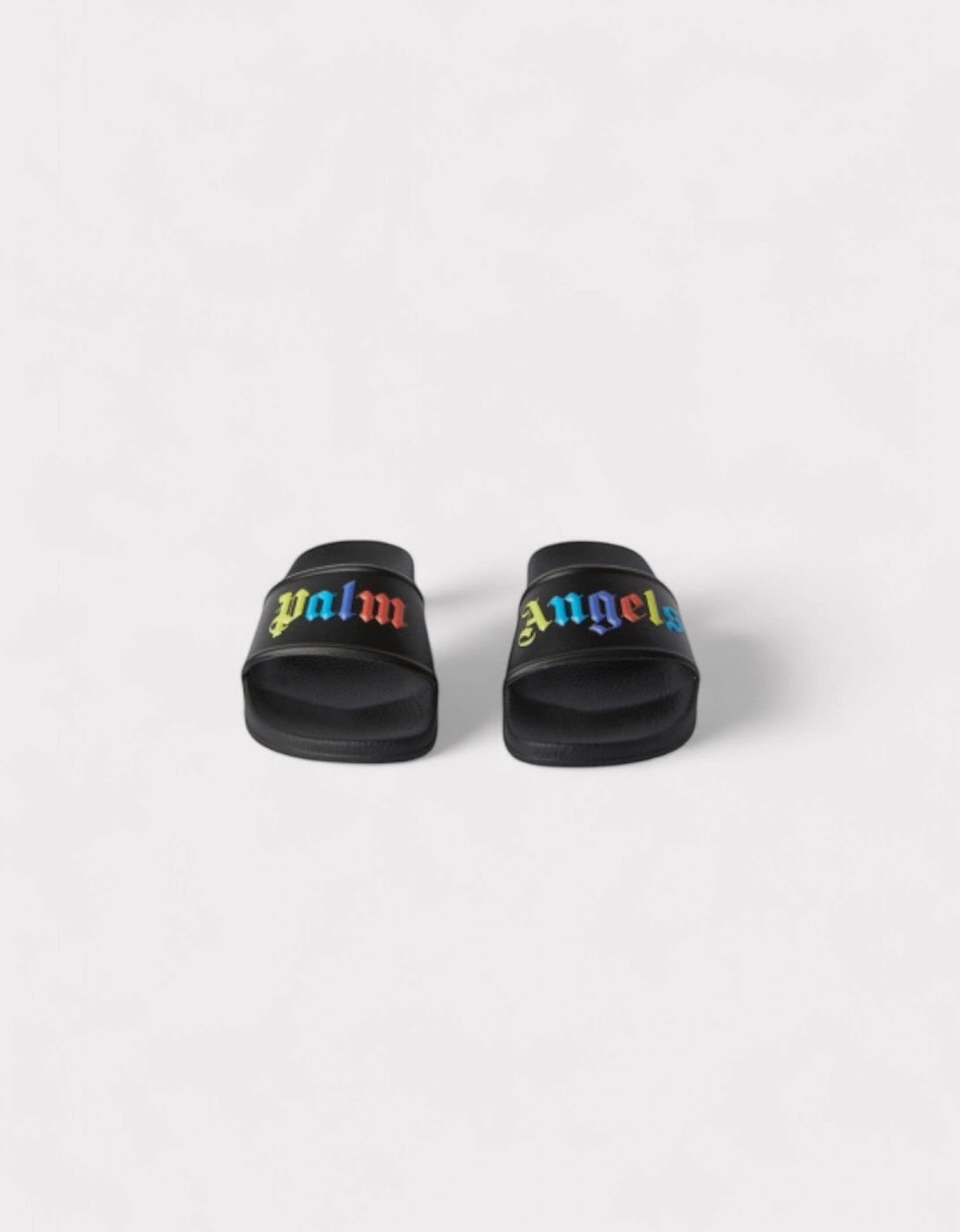 Girls Colours Logo Pool Slide Black