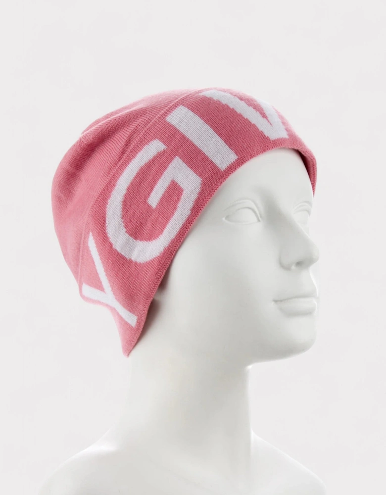 Logo Wool Beanie Pink