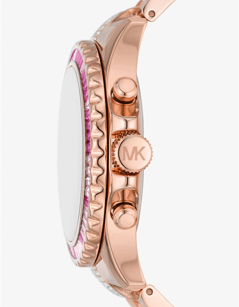 Oversized Everest Pavé Rose Gold-Tone Watch